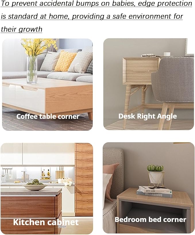 8 Pack Silicone Corner Protector Baby Proofing Edges Protector Transparent Table Corner Protector for Baby Safety（T Shape）