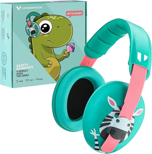 Vanderfields - Hearing Protection Ear Muffs - Over 33 dB (2K Hz) Broad Noise Cancelling Sound Reduction - Baby and Toddlers