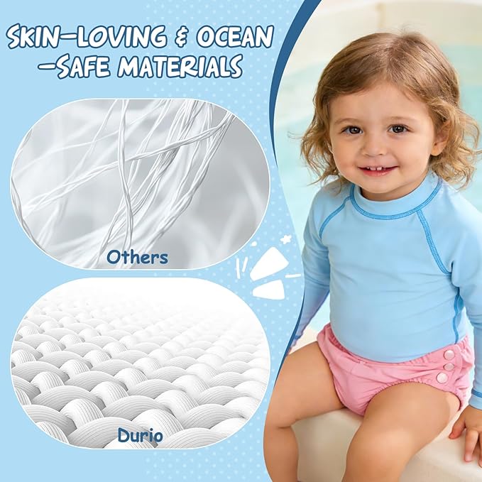 Durio Reusable Swim Diapers Washable Baby Swim Diaper Unisex Infant Toddler Swimming Diapers