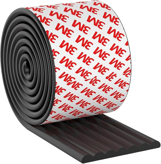 Baby Proofing 6.5ft Extra-Wide Edge Protectors for Baby with 3M Strong Adhesive Double Sided Tape, Sharp Edge & Corner Safety Guards Furniture Bumper for Table, Furniture, Fireplace, Black