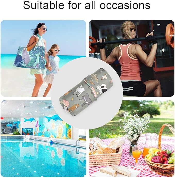 Blueangle Funny Fishes Wet Dry Bag for Cloth Diaper, Swimsuit & Travel - Water Resistant Wet Bags - Perfect for Wet Clothes, Toiletries, Beach，2 Pack