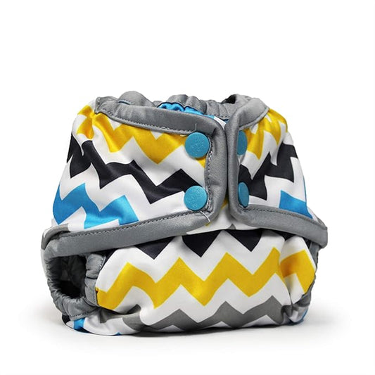 Kanga Care Rumparooz Double Leg Gusset Reusable Cloth Diaper Cover Newborn Snap | Charlie 4-15 lbs