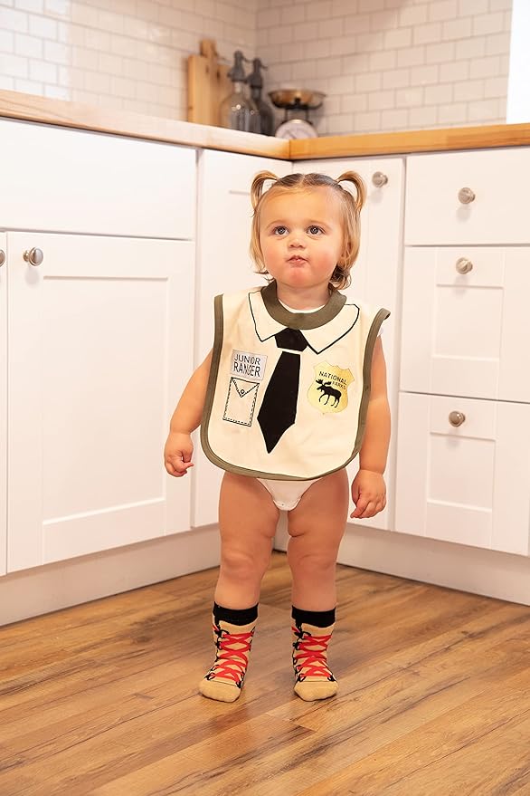 LazyOne Animal-Print Baby Bibs, Cute Baby Shower Gifts