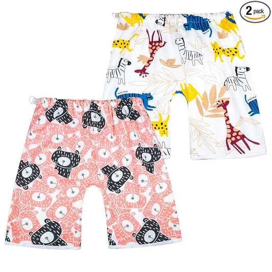 MooMoo Baby Diaper Pants for Potty Training Leakproof Toddler Training Underwear for Baby Girl 0-4T