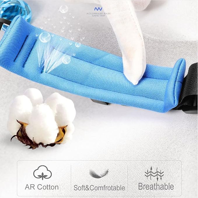 Kids Baby Safety Lock Anti-Lost Night Reflective Harness Rope Wristband Child Leash (Blue)