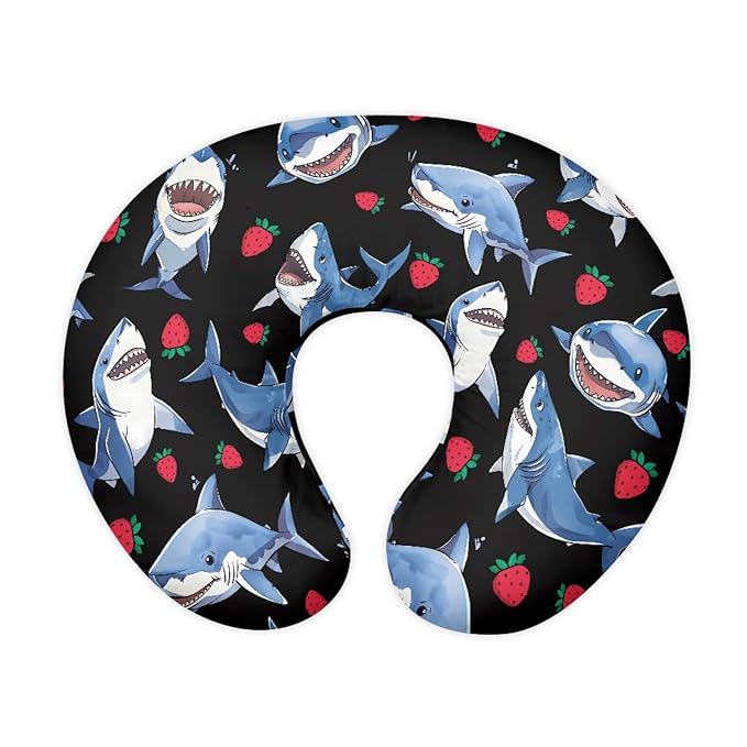Forchrinse Shark Nursing Pillow Cover for Baby Boys Girls,Soft Breastfeeding Pillow Cover Washable Infant Feeding Cushion Cover