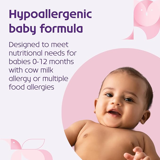 Nutricia Neocate Infant - Food Allergy Relief Hypoallergenic Baby Formula with Amino Acids - Supports Normal Growth - Dairy-Free Infant Formula with DHA, ARA - 0-12 months - 14.1 oz (4-Pack)