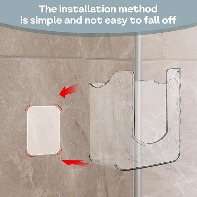 Piriuuo Wipes Dispenser, Wall-Mounted Wipes Holder for Bathroom Clear Wipe Dispenser Flushable Wipe Holder for Bathroom Wipes Container for Kitchen Bathroom Toilet