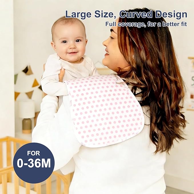 10-Pack Burp Cloths for Baby Boys and Girls - Organic Baby Burp Cloth,Baby Washcloths, Burp Rags, Large Neutral Burp Clothes for Newborn