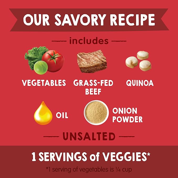 Happy Baby Organics Savory Blends Stage 3 Baby Food Puree, Grass Fed Beef, Market Vegetables & Quinoa Stew, 3.5 Ounce (Pack of 16)