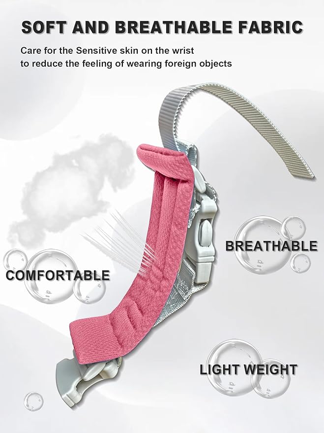 3 in 1 Toddler Harness Leash-Baby Walking Safty Harness + 8.2ft Anti Lost Wrist Link + Cute Dinosaur Backpack,Kids Walking Tether with Key Lock for Boy‘s Outdoor Activity Travel (Pink)