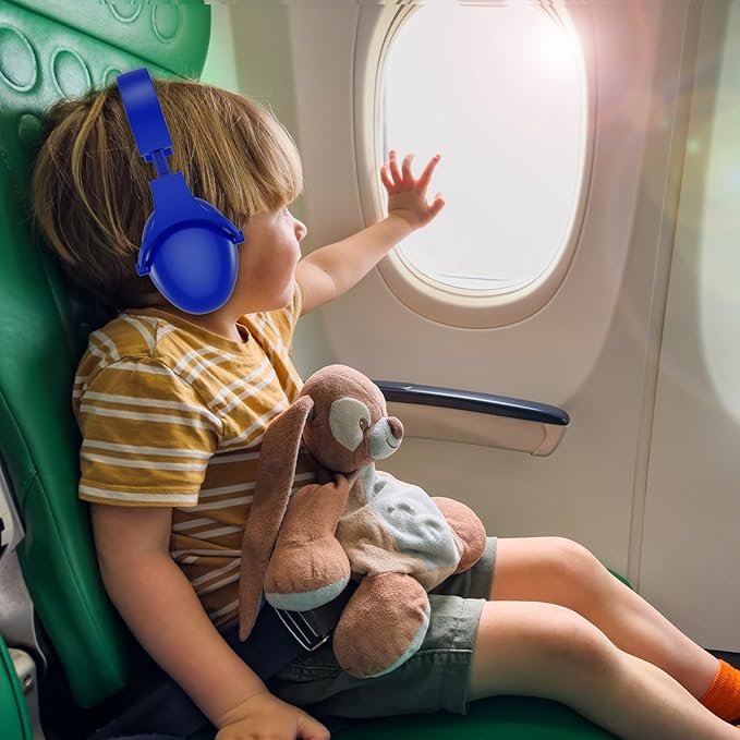 ProCase 2 Pack Noise Cancelling Headphones for Kids, Kids Ear Protection for Monster Jam Truck, Hearing Protection Noise Reduction Earmuffs for Sensory Autism Toddler Children -Navy