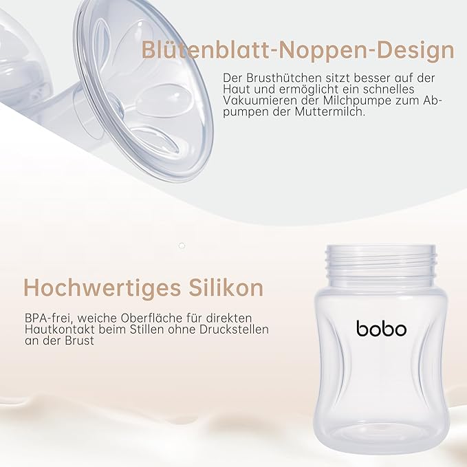 YOHKOH Manual Breast Pump with Silicone Cushion - Ultra Comfort & Quiet, BPA Free, 180ml (6oz) Milk Collector, Portable Breast Milk Catcher Baby Feeding Pumps