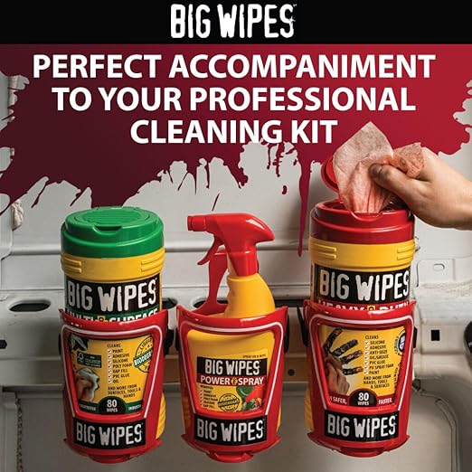 Big Wipes The Cage Heavy Duty Wipe Holder Bracket, Universal Wipes Container And Dispenser Alternative For Van, Workshop, Garage Or Mobile Trade Setups