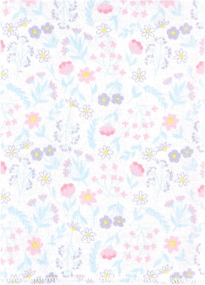 Hudson Baby Unisex Baby Flannel Burp Cloth 12pk, Garden Fairies, One Size