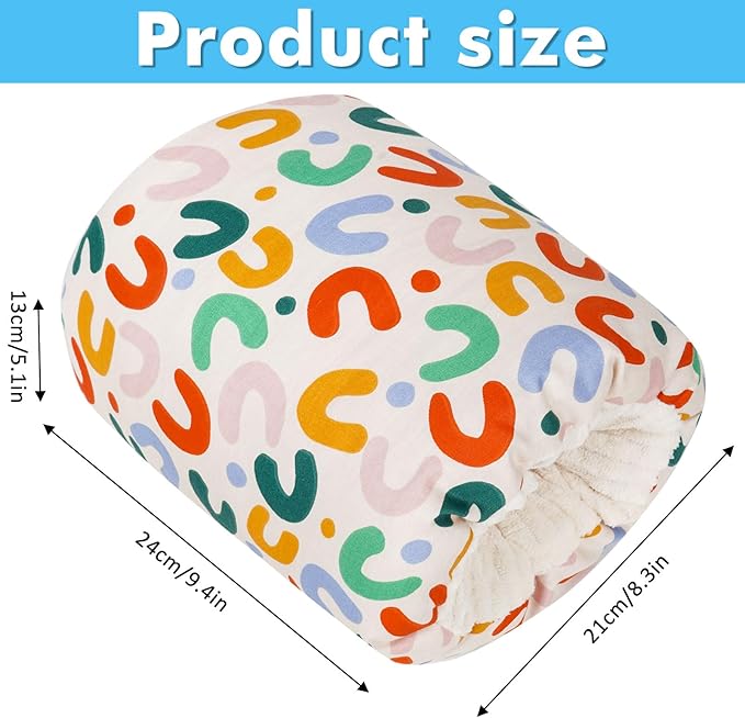 Baby Feeding Arm Pillow,Nursing Arm Pillows for Breastfeeding，Soft Cotton for Newborn, More Support for Mom and Baby,Portable and Washable,Ergonomic Nursing Essentials（Rainbow）