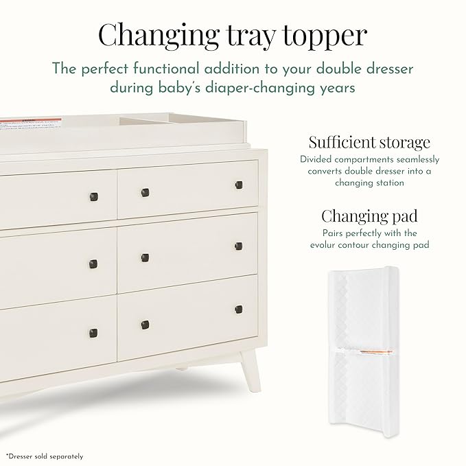 Evolur I Modern Changing Tray I Full Assembly I Lasting Quality