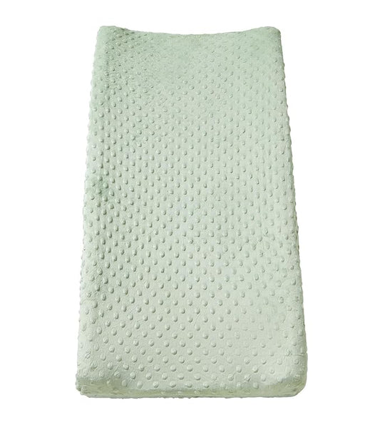 Changing Pad Cover Super Soft Dots Skin-Friendly Breathable Wipeable Changing Table Sheets for Baby Boy and Baby Girl （Bay）