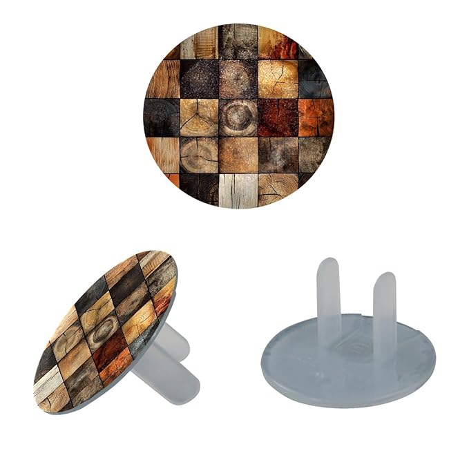 Various Wooden Outlet Covers for Electrical Power Baby Proofing Wall Socket Protector Child Proof Outlet Protector - Electrical Insulation