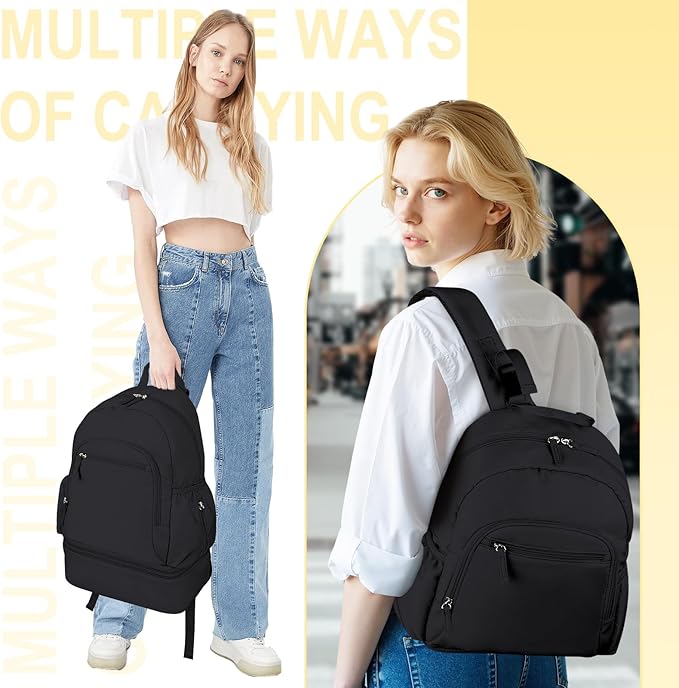 Breast Pump Backpack Fit for Spectra S1/S2 with Removable Cooler Compartment, Breast Pump Bag Fit Pump Accessories for Working & Nursing Moms, Breast Milk Cooler Bag for Travel and Family Use Black