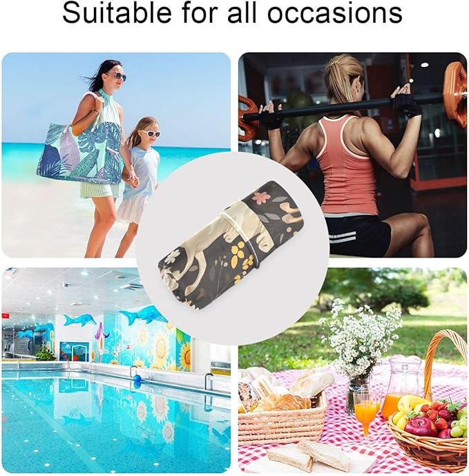 susiyo 2 Pcs Wet Dry Bag, Horses Waterproof Reusable Baby Cloth Diaper Wet Bags with 2 Zipper Pockets for Breast Pump Parts Travel Beach Pool Gym Yoga Swimsuits Wet Clothes
