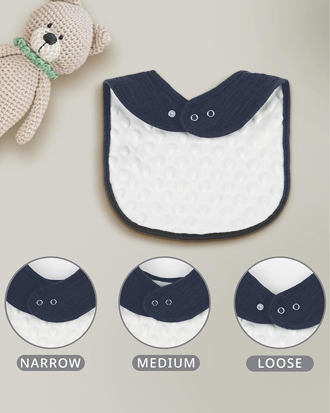 Muslin Baby Bibs for Unisex Girls & Boys- 4-Pack 100% Cotton Baby Bibs for Drooling and Teething, 0-36 months, Baby boy gifts, Baby shower gifts