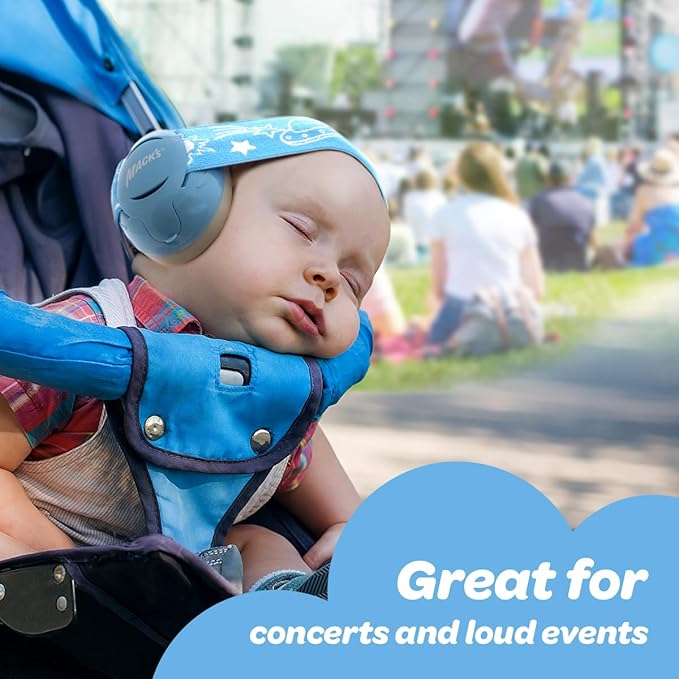 Mack's Baby Muffs | Baby Ear Muffs Noise Protection | High NRR | Noise Cancelling Headphones for Babies & Toddlers