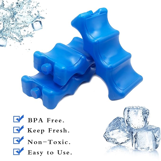 3 Pack Breastmilk Ice Pack,Reusable Ice Packs for Breastmilk Storage,Bottle Ice Packs for Breast Milk,Baby Bottles,Meal,Keeps Breast Milk Fresh