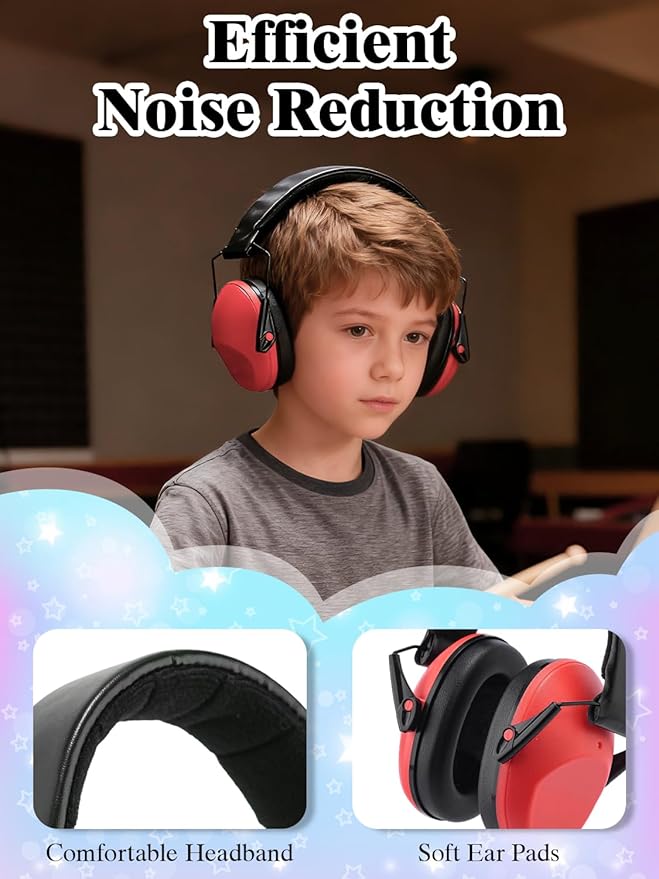 sundee Kids Noise Cancelling Headphones Ear Muffs for Noise Reduction Hearing Protection for Autism Chirldren