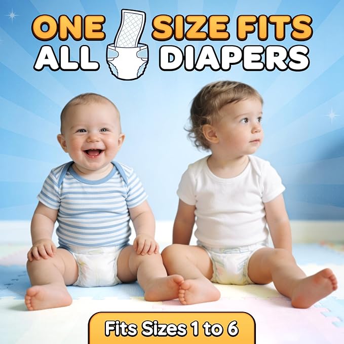 Eli with Love Baby Diaper Booster Pads - 90 Pads - Overnight Leak Protection - Absorbent Diaper Inserts for Extra Dryness, Liners for Babies & Toddlers, Fits All Diapers, Reduce Night Changes - 3 Pack