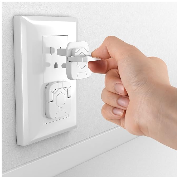 4our Kiddies Baby-Proof Outlet Covers - Child Safety Electric Plug Protectors to Prevent Power Shock (32 Pack)