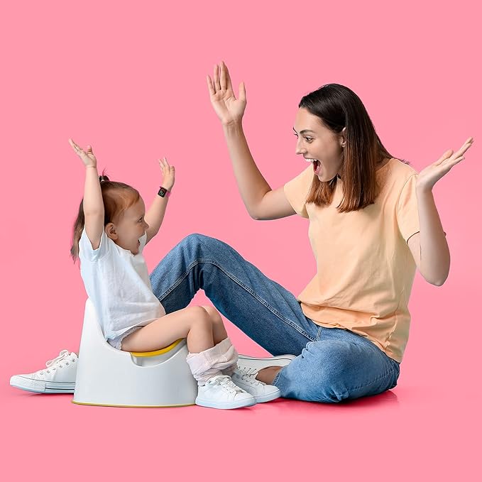 ABC123 Potty Training Watch 3 (2023 Edition) - Baby Reminder Water Resistant Timer for Toilet Training Kids & Toddler with Wireless Charging (Pink)
