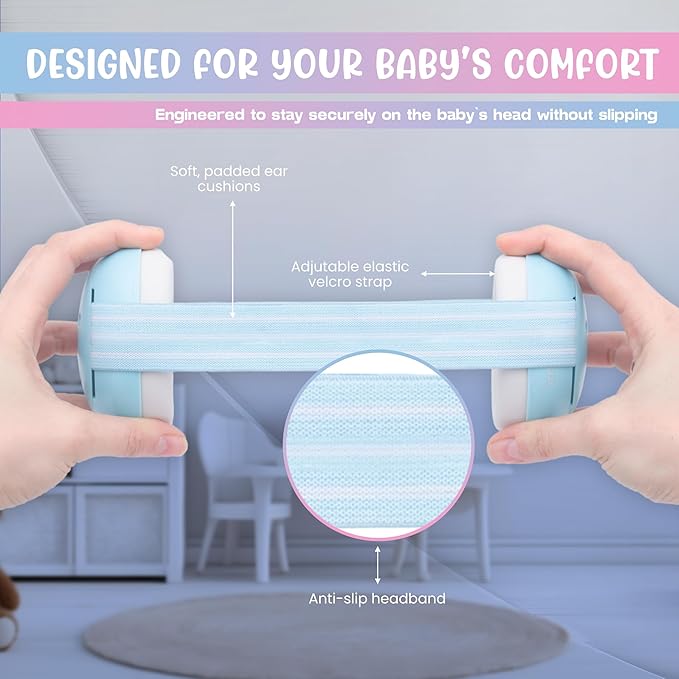 Beraja Baby Headphones - Noise Cancelling Ear Muffs for Noise Protection
