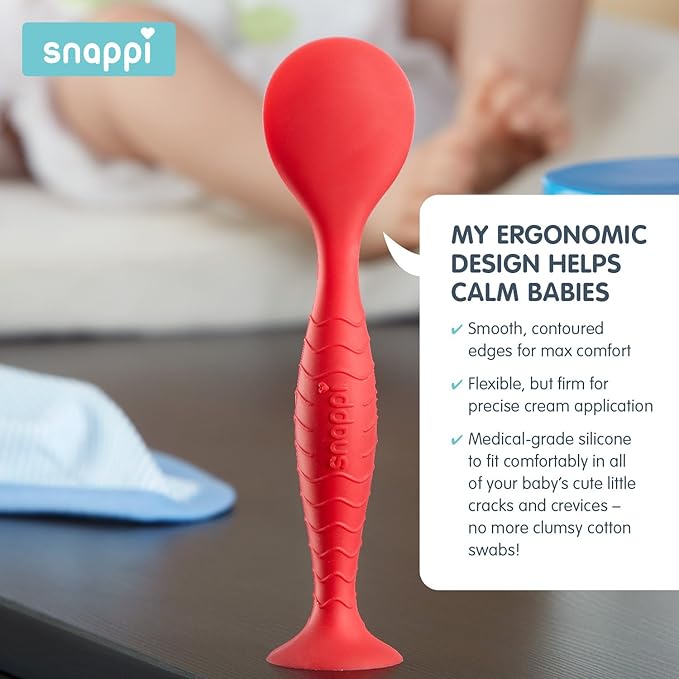 Ergo Brush Diaper Cream Applicator for a, Cotton White, Size No Size