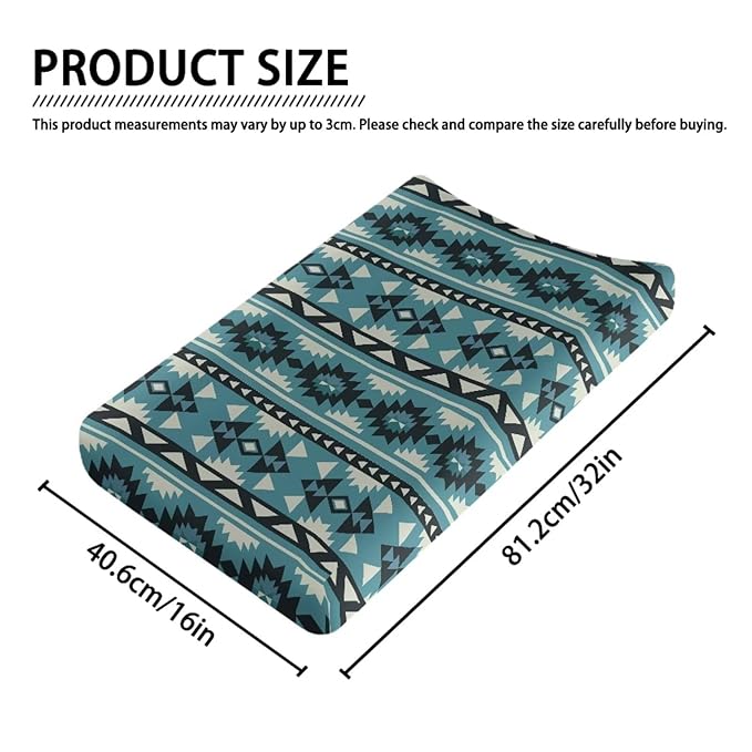 Aztec Baby Changing Pad Cover Girls Boys Baby Nursery Diaper Changing Pad Sheets Soft Comfy Cradle Mattress 18 X 36 Sheets Gift for Friends