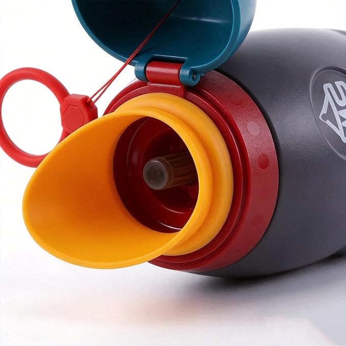 Lightweight Portable Urinal for Kids-Rocket Toy Design Emergency Potty for Toddler, Easy to Carry Travel Potties for Car Camping, Leak-Proof Children Urinal Potty Training Aid (Deep Blue)