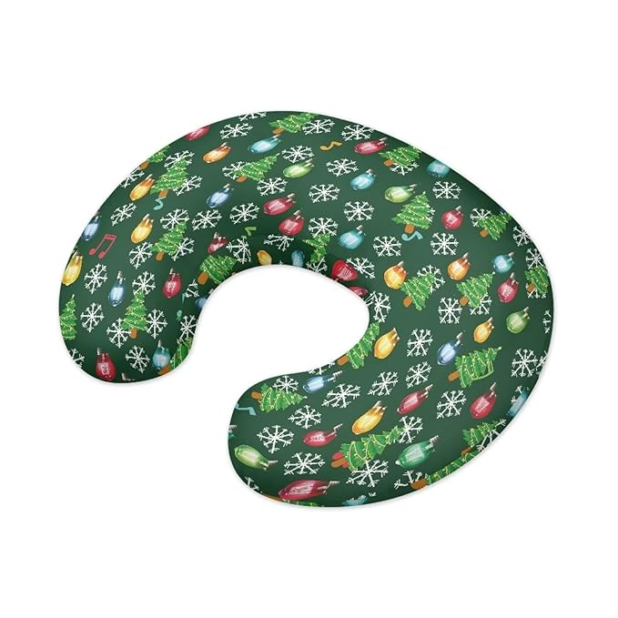 Christmas Tree Breastfeeding Pillow Cover Nursing Cover for Newborn Girls Boys Super Soft and Comfortable Slipcover Gift, 2 Packs