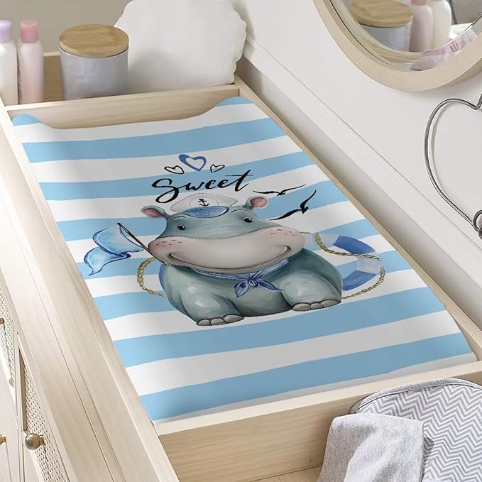 Changing Pad Covers for Boys Girls Carddle Sheet Set for Baby Boys Girls Breathable & Washable Cover