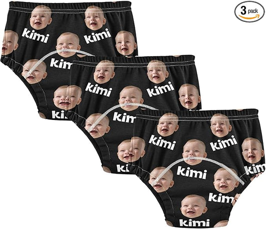 Joko Ivery 1 Black Custom Potty Training Pants Reusable Traning Potty Panty for Girls Toddlers Boys 2T 3Pcs