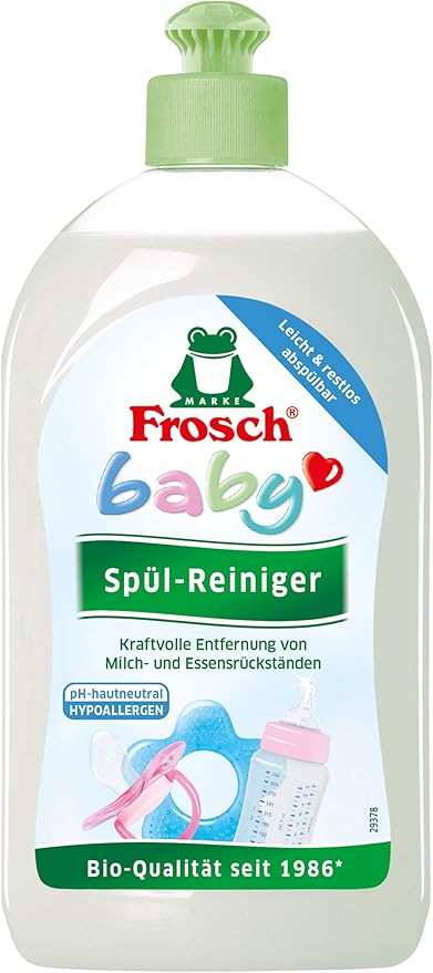 Frosch Baby Washing Up Cleaner, Sensitive Washing Up Liquid for Baby Bottles & Teats, Hypoallergenic, Suitable for Allergy Sufferers, 500 ml