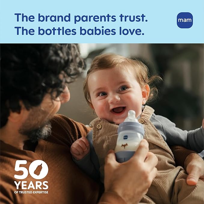 MAM Baby Formula Dispenser – Spill Proof Travel Milk Formula Container with 3 Compartments 1.4oz / 40g Each, Also Fits Bottle Nipples, Snacks, Pacifiers, Dishwasher Safe, Made in Europe