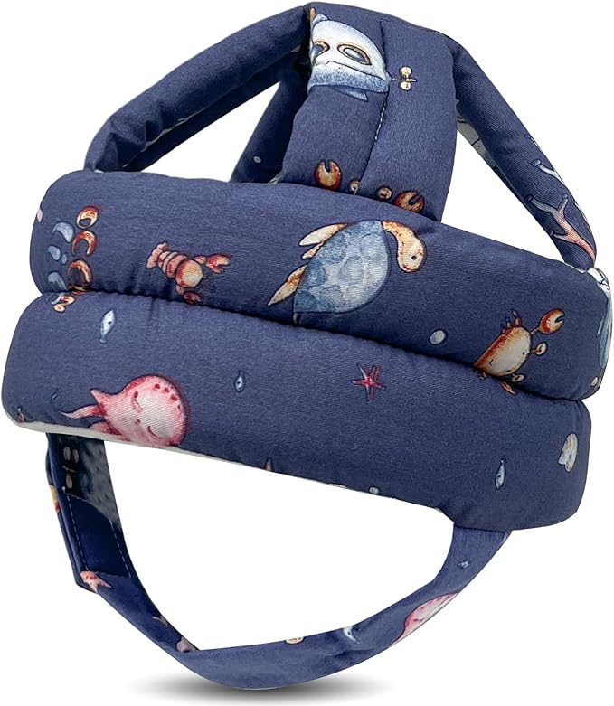Baby Head Protector for Crawling Walking, Baby Helmet Adjustable No Bumps and Soft Cushion, Infant Safety Cap for Kid Learning to Walk