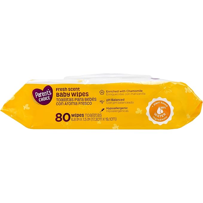 Parent's Choice 80ct Fresh Scent Baby Wipes