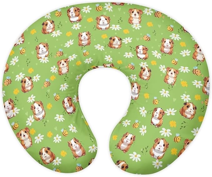 Guinea Pig Nursing Pillow Cover for Newborn U-Shaped Nursing Slipcover Breastfeeding Pillow Case Hidden Zipper Design Soft and Skin-Friendly