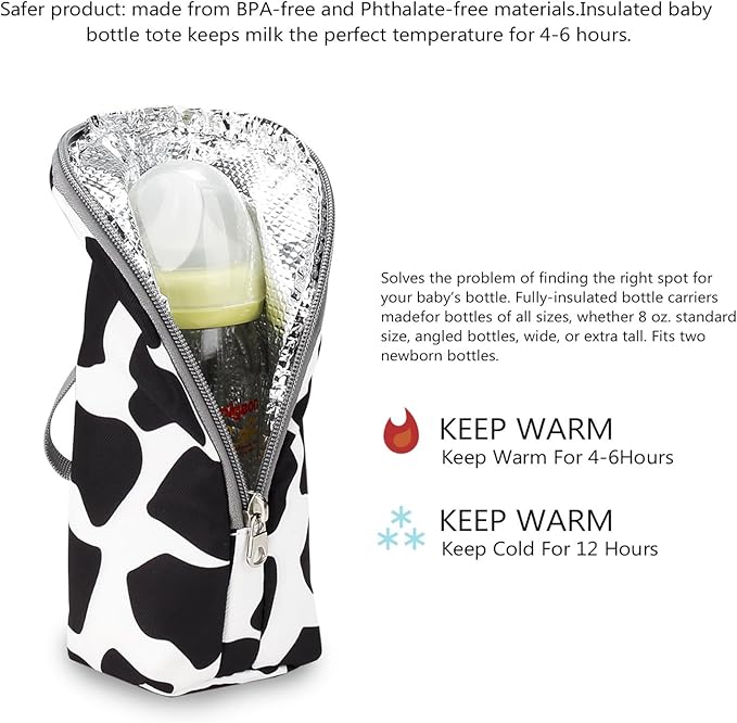 Baby Milk Bottle Insulation Bags Portable Feeding Bottle Waterproof Thermal Bag Milk Warmer Stroller Diaper Bag