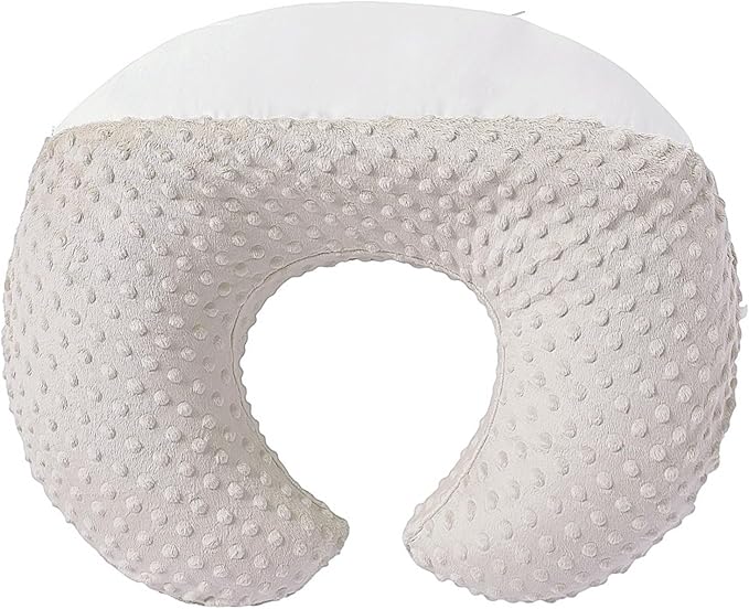 Dots Nursing Pillow Cover, Case Plush Breathable Breastfeeding Pillow Slipcover Fits Nursing Pillow, Super Soft Snug Positioners for Baby Boy Baby Girl (Sand)