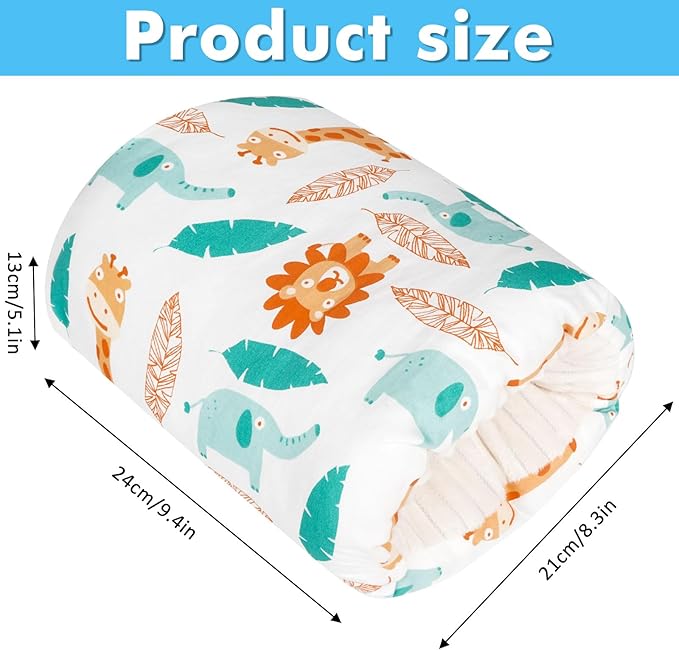 Baby Feeding Arm Pillow，Nursing Arm Pillows for Breastfeeding，Soft Cotton for Newborn, More Support for Mom and Baby,Portable and Washable,Ergonomic Nursing Essentials（White Elephant）