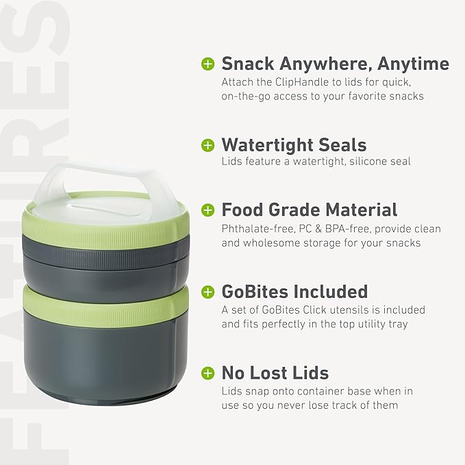 humangear STAX XL/Eat System | Modular Storage Container | Extra Large Stacking Container | BPA-Free, PC-Free, Phthalate-Free