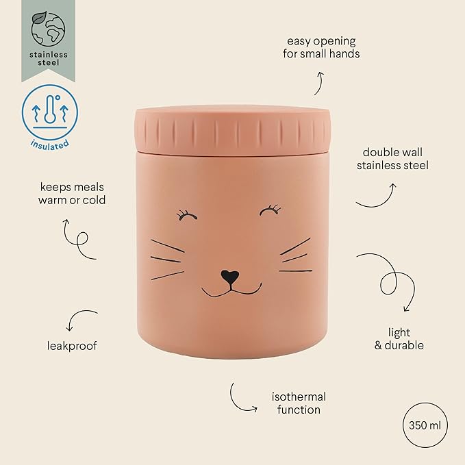 Trixie - Mrs. Cat Insulated Food Jar - 350ml - Rose