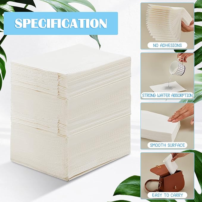 Mixweer 1000 Pcs Baby Disposable Changing Pads 17 x 24 Inch Quick Absorb White Diaper Changing Table Pads Sanitary Liners Soft Waterproof for Baby Child Adult Pets Travel Change Stations